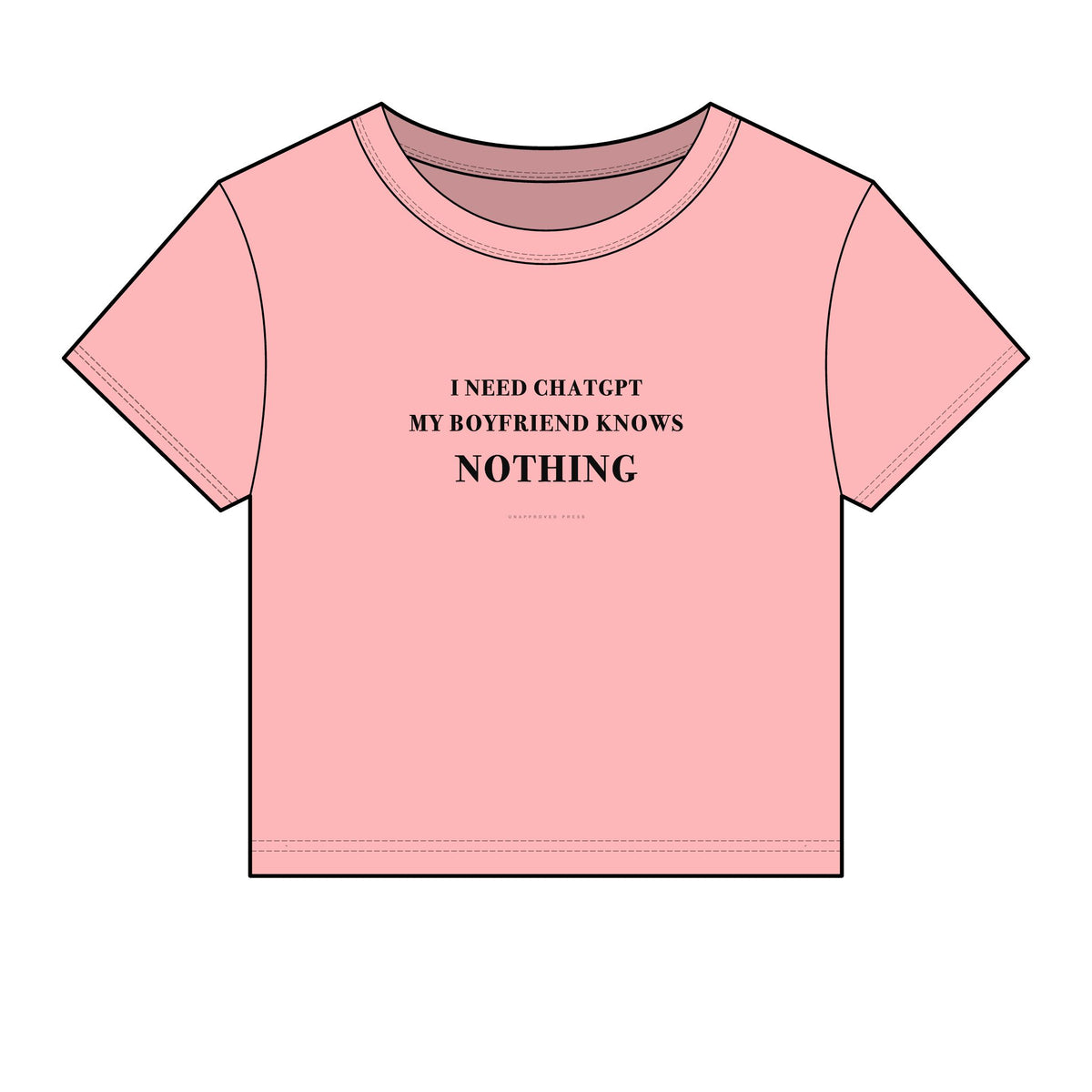 BOYFRIEND KNOWS NOTHING // BABY TEE
