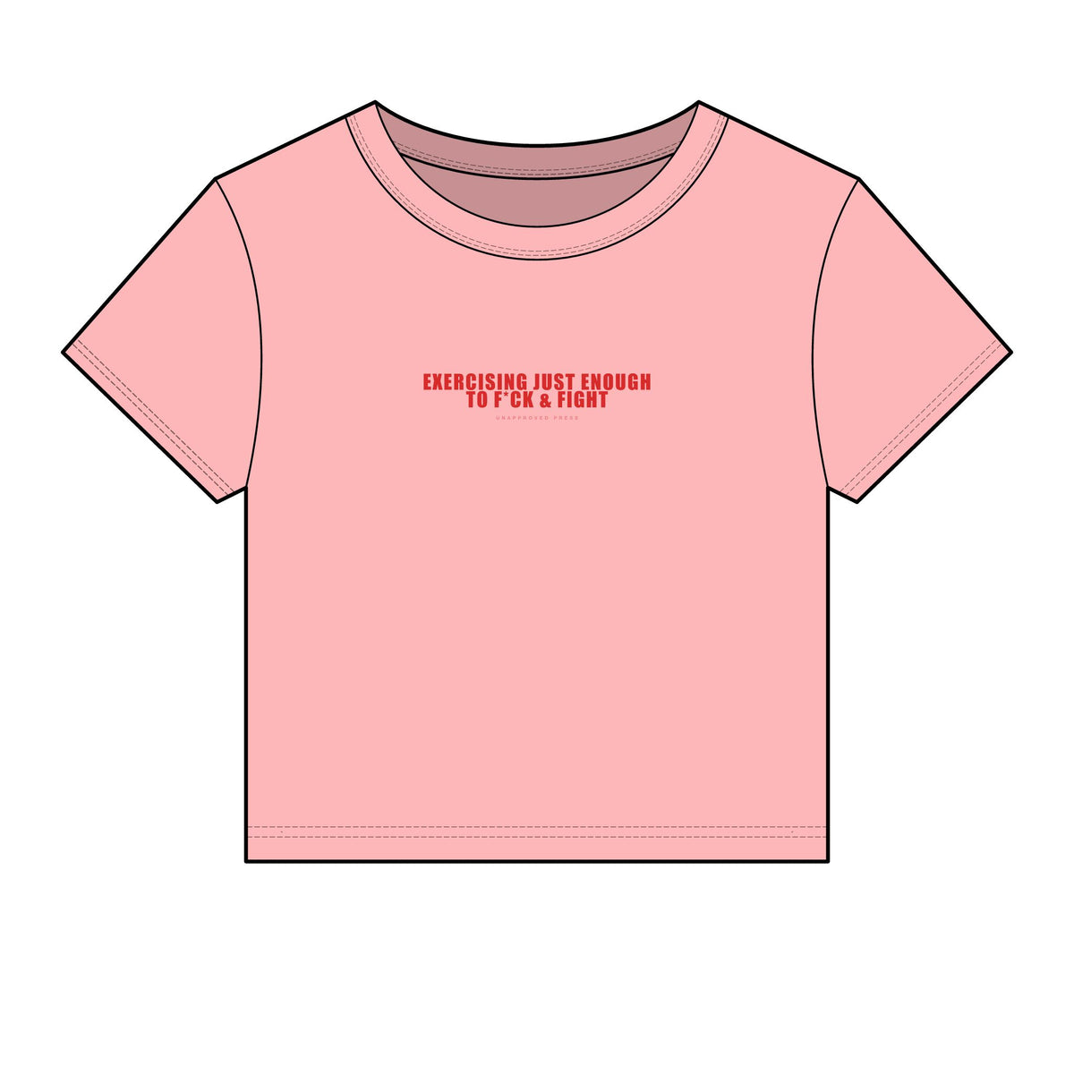 EXERCISING JUST ENOUGH // BABY TEE